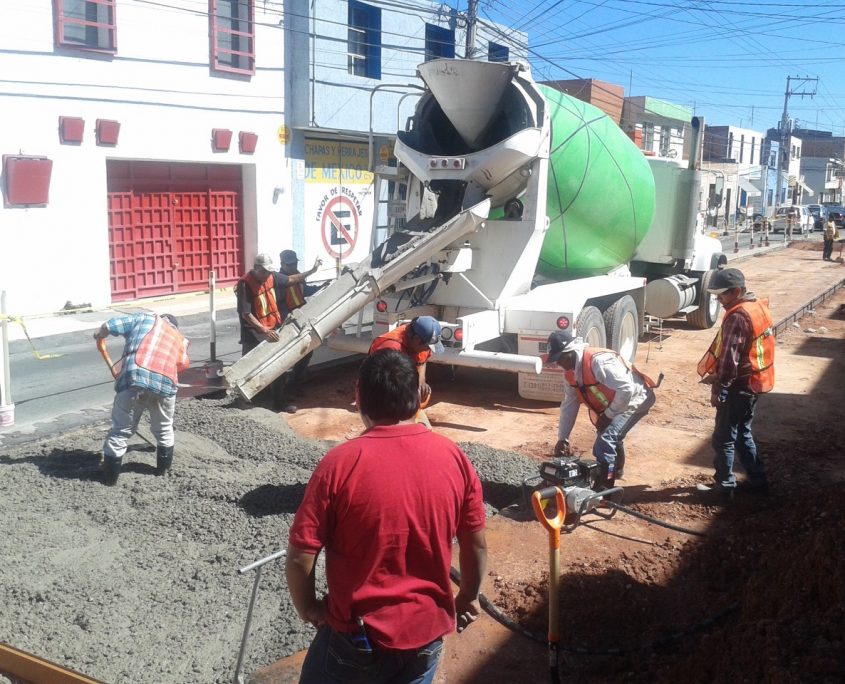 obra publica concreto premezclado